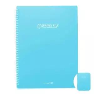 [문구/오피스] 스프링 지퍼 40P 민트 고리 서류 클리어화일 계약화일 밴드 스프링 파일케이스 K컬러 철