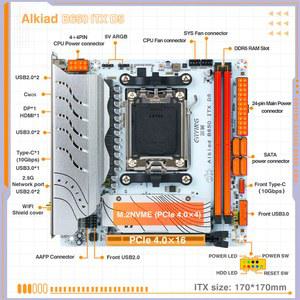 ERYING AM5 마더보드는 AMD Ryzen 7000 듀얼 B650i 지원 2xPcie4 채널 ITX 0x4 프로세서를 시리즈 DDR5 메모리 RAM