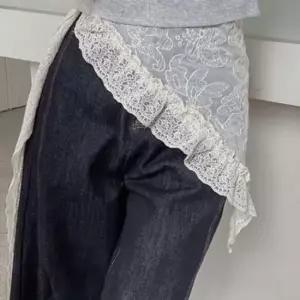 레이스 청바지 레이어드 발레 필라테스 랩스커트