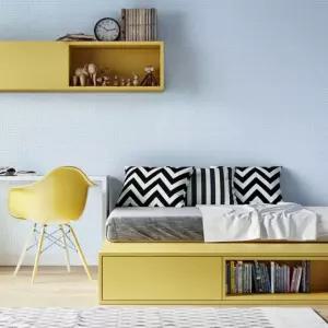 로제 딥블루 접착식 단열벽지 2.5m 셀프 인테리어 포인트벽지