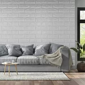 셀프 인테리어 단열벽지 폼블럭 10mm 20m 벽돌무늬 스티커 시트지