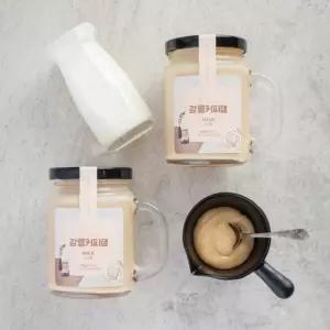 신선코리아 강릉 커피콩빵쨈 강원도 현지특산물 카페라떼 밀크 에소 선물용쨈