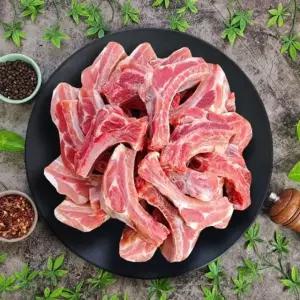 돼지 등갈비 로인립 1KG 수입돼지고기 등갈비 로인립 돼지갈비 캠핑고기