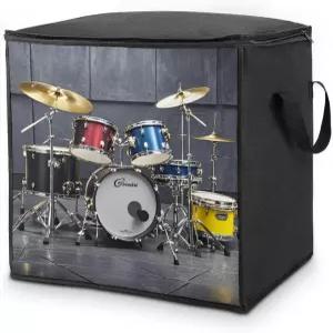 손잡이가 있는 대형 쿨 드럼 세트 보관 가방 접이식 옷장 정리함 의류 보관함 침구 용기 천 이동 담요 이불