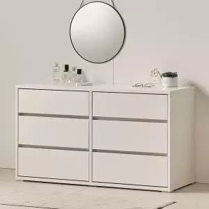 [아씨방]가구 메리 낮은 와이드 3단 서랍장 1000