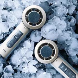 오아 아이스볼트미스트 휴대용 미니 급속 냉각 손 선풍기 이중쿨링 BLDC 핸디 핸드 초강력 손풍기