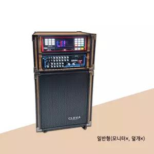 tj미디어 K2 Plus 반주기, 우드색 일반형케이스 이동식노래방기기 세트+무선마이크 선택