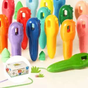 어린이집 미술 색칠놀이 묻지않는 키크레용 24색 수업교구 감각활동 유치원