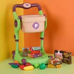 유치원 어린이집 시장놀이 키높이조절 마켓쇼핑카트 직업체험 마트 수학습