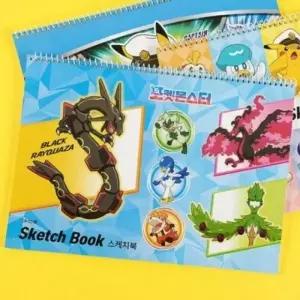(색상 랜덤)신학기 초등학생 스터 가라르 수채 스케치북 도화용지 어린이 준비물 레쿠쟈 미술 물감용 15매