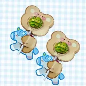 (옵션 기본)어린이소품 아동선물 사탕포장지 종이홀더 사탕 종이 아동 홀더 어린이 선물