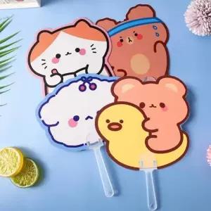 예쁜부채 어린이부채 캐릭터 예쁜 양면 선물용 어린이 캐릭터 양면 어린이 선물