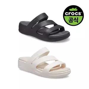 크록스공식 여성 보카 스트래피 웨지 2종택1(26SWSD207434)