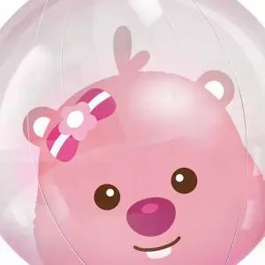 비치볼 캐릭터 곰돌이 물놀이 공놀이 해변 튜브 여름 팽창