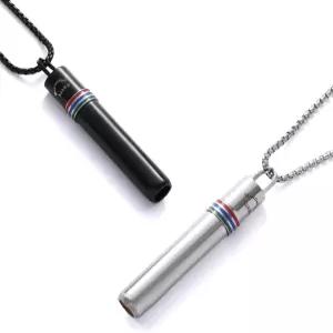 불안 를 위한 528Hz 호흡 목걸이 금연 명상 튜닝 호루라기 자연스러운 차분한 스트레스 훈증 무증기 흡입기