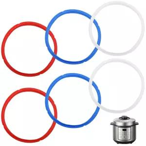 인스턴트 냄비 씰링 6 쿼트 5 및 Qt 듀오/듀오 플러스/울트라/럭스용 6팩 식품 등급 실리콘 개스킷 교체