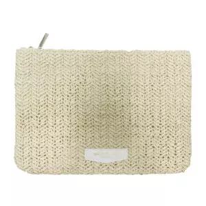 지방뷰티 브랜드 썸머 라피아 사각 파우치 /골프가방/위생용품/화장품/목욕가방