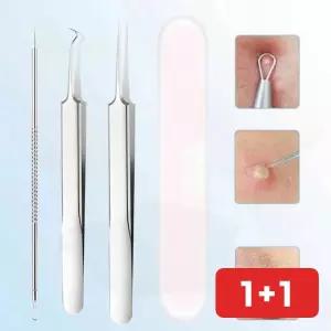 피지압출기 블랙헤드 코팩 모공 세안 클렌징 핀셋 제거 3p