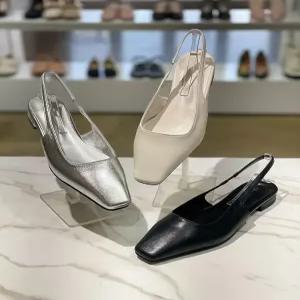 [앙세르]스퀘어토 4cm 슬링백 플랫 슈즈 ANS26SNNF5504FP