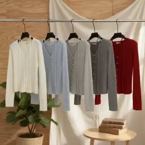 [옷자락] 여성 우아한 무드 데일리 여리핏 앙고라 가디건