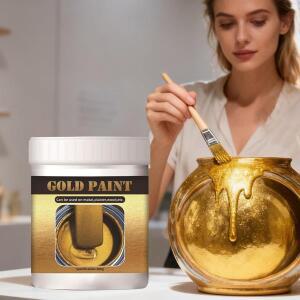 모형용 유광 스프레이공예용 금색 페인트 300g 수성 마커 목재 철 난간 가구 하드웨어