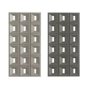 큐브 파티션 외벽 눈꽃백색 600x600mm 블록 경량 벽돌 장식양면