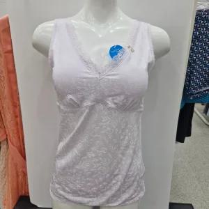 [비비안]인견 스판 안료 꽃프린트 여성 컵런닝 RU7396LVI_SH