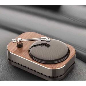 차량용 턴테이블방향제 태양열 측음기 회전 턴테이블 꽃향