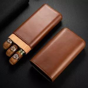 시가 담배 박스 시가 가죽 케이스 시가 커터 휴대용 파우치