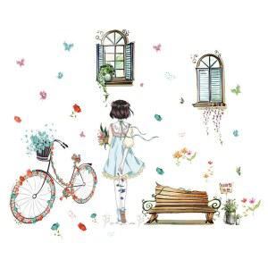 아늑한 침실 벽지 스티커 데코