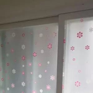 창문용인테리어시트 꽃무늬단열필름 10m 단열뽁뽁이 꽃무늬
