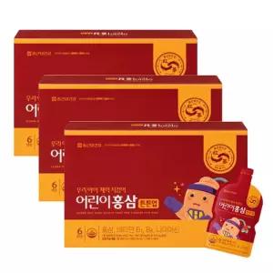 어린이홍삼 종근당 20mlx30포 3세트 주니어 초등학생