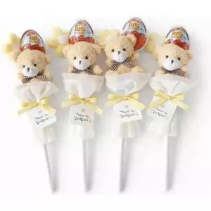 단체 인형 선물 곰 꽃다발 킨더조이 곰돌이