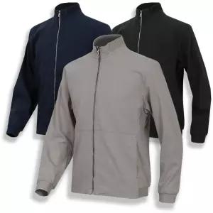 [디바옴므]합성린넨 스판 하이넥 집업 점퍼 자켓 바람막이 남성 남자 항공 야상