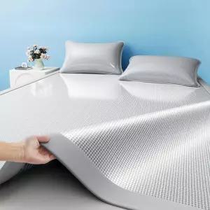 4면고정침대패드 냉감패드라지킹 여름까는이불 여름용 그레이 바닥 lk