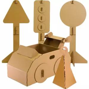 골판지자동차 대형종이집 골판지모형 아기종이집 유아종이집 에스티 종이