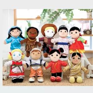 센터용 다문화가족 역할극손인형 9세트 어린이집 아이들과놀이 취미