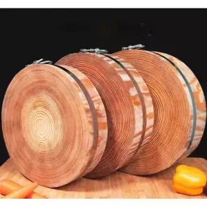 둥근 소나무 도마 통나무 피톤치드 업소용 원목통판 두꺼운 대형 에스티