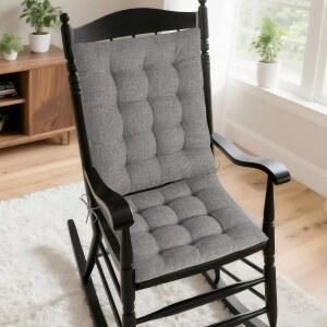 ADDGRACE 흔들 달린 의자용 시트 의자 편안한 쿠션 원단 질감의 세트 실내 터프트