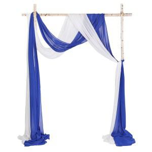 CYTDKVE 패널 원단 파티 아치 웨딩 결혼식 배경 시폰 24피트 리셉션 6M 드레이프
