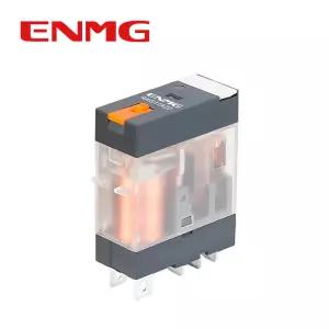 ENMG 슬림 중간 릴레이 단일 장치 RXG 2NO 2NC 24VDC 12A 조각/전체 상자 포장 LED 표시기 서지 보호