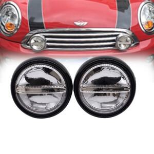 1쌍 LED DRL 주간 주행등 랠리 라이트 12V 미니 쿠퍼 R50 R52 R53 F55 F56+ F60 추가