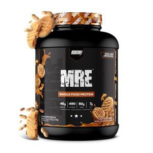 REDCON1 MRE 단백질 분말, 땅콩버터 쿠키 - 동식물성 공급원, 영양소 및 칼로리 밀도가 높은 식사 대용품, 설탕 0g 첨가 (24인분)