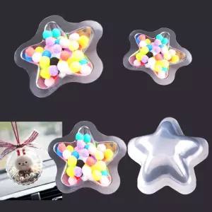 투명스노우볼 만들기세트 반구형 투명스노우볼세트 별디자인반구