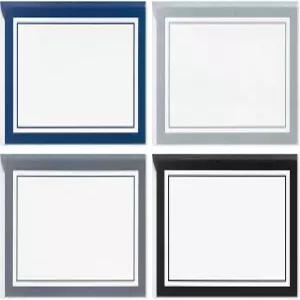 졸업식을 위한 블랙 앤 화이트 스트라이프가 있는 홀마크 블랭크 카드 모음 스트라이프 봉투가 40장의 노트