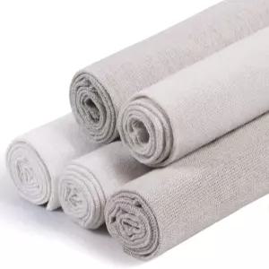 린넨 바느질 원단 키스부티 5 PCS 의류 공예 화분 장식 자수 크로스 스티치 천 19.6 x 인치 화이트 베