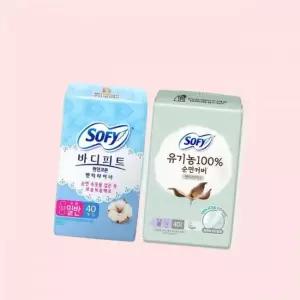 쏘피 바디피트 팬티 속옷 언더웨어라이너 40매(천연코튼 면 유기농) 4605162