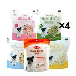 바우와우 비스켓 220g X4개 애견 쿠키간식 칭찬 영양 grq7+5utb