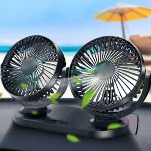 허리케인 듀얼 미니선풍기 3단 휴대용선풍 써큘레이터 도서실 핸드백 차량용ghi164