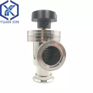 다이어프램 씰이 있는 ISO-KF 진공 앵글 밸브 GDJ-16 산업용 스테인리스 스틸 수동 NW16-50